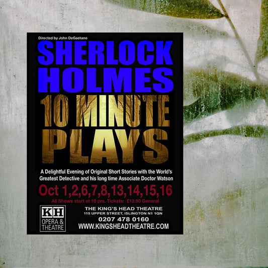 Sherlock Holmes 10 Minute Plays Show Promo Print 1. Signed Original