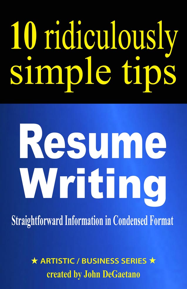 Simple Resume Writing Tips Book Cover