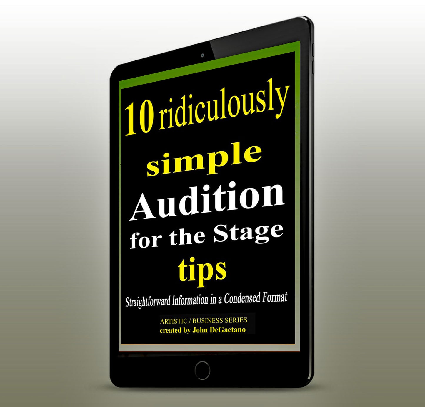 10 Ridiculously Simple Audition for the Stage Tips