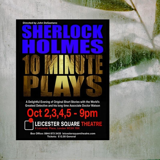 Sherlock Holmes 10 Minute Plays Show Promo Print 2. Signed Original